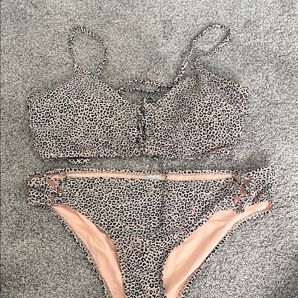 Xhilaration Animal Print Bikini Set